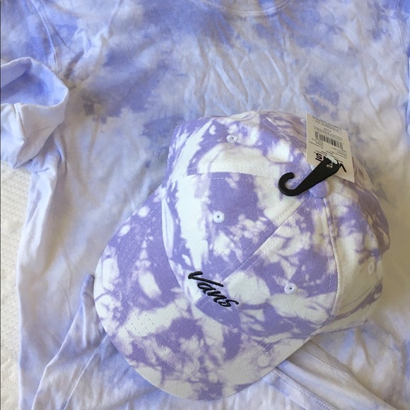 VANS tie dye Cap hat & shirt top NWT - Picture 2 of 4